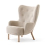 & Tradition - Petra Lounge Chair VB3, Høj ryg, olieret eg / Karakorum 003