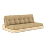 Karup Design - Base sovesofa, klarlakeret fyrretræ/hvedebeige