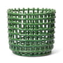 ferm Living - Keramikkurv, stor, smaragdgrøn