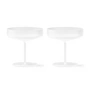 Ferm Living - Ripple champagneglas (sæt med 2), frostet