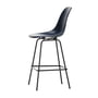 Vitra - Eames Fiberglass bar stol, medium, basic mørk / marineblå (filt glidere)