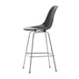 Vitra - Eames Fiberglass bar stol, medium, forkromet / elefant skind-grå (filt glidere)