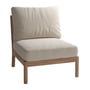 Fritz Hansen - Skagerak Tradition Udendørs Sofa mellemmodul, teak / lyst sand