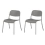 Blomus - Yua Outdoor stol, granitgrå (sæt med 2)