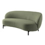Kartell - Lunam sofa, sort/grøn (stof Orsetto)