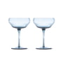 Pols Potten - Pum Coupe glas, lyseblå (sæt med 2)