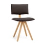 Magis - Trave stol, ask med egetræsfinish / mørkebrun (stof Fidivi Torino 9212)