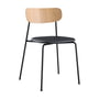 Andersen Furniture - Scope, sort stel / hvidbejdset eg / sort læder