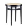 Thonet - 214 RH skammel, stoknet med plastik støttestof / sort bøg (TP 29)