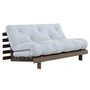 Karup Design - Roots sovesofa, 160 x 200 cm, fyrretræ kulbrun / strandblå