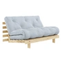 Karup Design - Roots sovesofa, 140 x 200 cm, naturfyr/strandblå