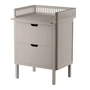 Sebra - Puslebord med skuffer, anløbsbro beige