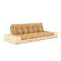 Karup Design - Base sovesofa med opbevaring, klarlakeret fyrretræ / fudge