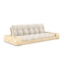 Karup Design - Base sovesofa med opbevaring, klarlakeret fyrretræ/elfenben
