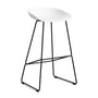 Hay - About A Stool AAS 38 barstol H 85, hvid 2. (filtglidere)