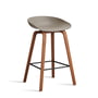 Hay - About A Stool AAS 32 H 75 cm, malet valnød / sort stål / khaki 2. (plastik svævefly)