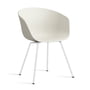 Hay - About A Chair AAC 26, hvid/meleret creme 2. (filtglidere)