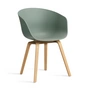 HAY - About A Chair AAC 22, lakeret eg / efterårsgrøn 2. 0 (filtglidere)