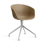 Hay - About A Chair AAC 20, poleret aluminium / ler 2. (filtglidere)