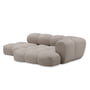 OUT Objekte unserer Tage - Sander 06 højre 3-personers sofa, stengrå (Berlin 801 by OUT)