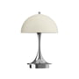 Louis Poulsen - Panthella 160 Portable V3 batteridrevet LED bordlampe, krom/opal beige