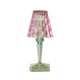 Kartell - Battery batteridrevet bordlampe H 26 cm, pastel pink/mint