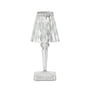 Kartell - Battery batteridrevet bordlampe H 26 cm, krystalklar