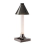 Kartell - Goodnight LED batterilys, H 31,5 cm, diffuser Ø 11,8 cm, poleret titanium