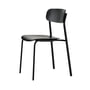 Thonet - S 243 stol, dyb sort (RAL 9005) / sortbejdset eg (TP 29)