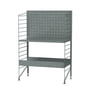 String - System Outdoor ståhylde 58 x 85 x 30 cm, galvaniseret