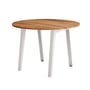 TipToe - NEW MODERN spisebord Ø 110 cm, genbrugt affaldstræ / uklar hvid