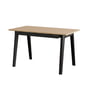 TipToe - NEW MODERN skrivebord med skuffer, 75 x 130 cm, birk/grafitsort