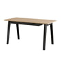 TipToe - NEW MODERN skrivebord med skuffer, 75 x 150 cm, birk/grafitsort