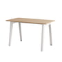 TipToe - NEW MODERN skrivebord, 75 x 130 cm, birk/sky hvid