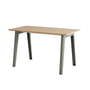 TipToe - NEW MODERN skrivebord, 75 x 130 cm, birk/eukalyptusgrå
