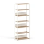 TipToe - Unit reolsystem, H 215 x 84 cm, eg / cremehvid
