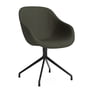 Hay - About A Chair AAC 121, aluminium pulverlakeret sort / Fiord (961)