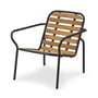 Normann Copenhagen - Vig Outdoor Lounge Chair, robinia natur/sort