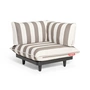 Fatboy - Paletti Outdoor Sofa, hjørnemodul, hvid/kakaostribet