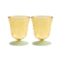 & klevering - Dot drikkeglas 200 ml, gul (sæt med 2)