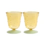 & klevering - Dot drikkeglas 200 ml, gul (sæt med 2)
