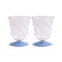 & klevering - Dot drikkeglas 200 ml, pink (sæt med 2)