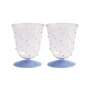 & klevering - Dot drikkeglas 200 ml, pink (sæt med 2)