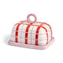 & klevering - Plaid smørfad, pink