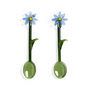 & klevering - Flora ske, blå (sæt med 2)