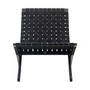 Carl Hansen - MG501 Cuba stol, sortlakeret eg / sort / rustfrit stål beslag (Limited Edition)
