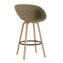 Normann Copenhagen - Mat barstol med armlæn 75 cm, tang/sort