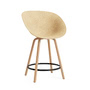 Normann Copenhagen - Mat barstol 65 cm, hamp / sort