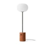 Audo - JWDA gulvlampe, travertinrød / poleret messing