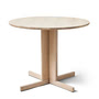 Form & Refine - Trefoil bord, Ø 90 cm, hvidolieret eg